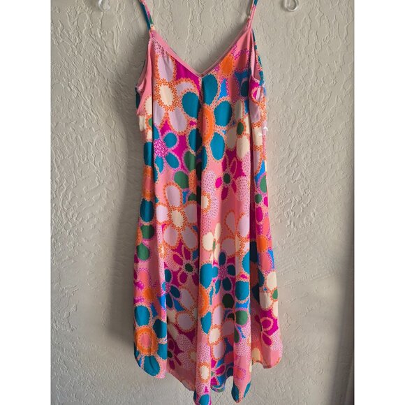 Emily Wonder Bright Floral Slip Dress S - Picture 1 of 6